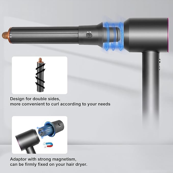 Lockenwickler für langes Haar, 40 mm, kompatibel mit Dyson Airwrap Styler HS05/HS01 Befestigungen fü