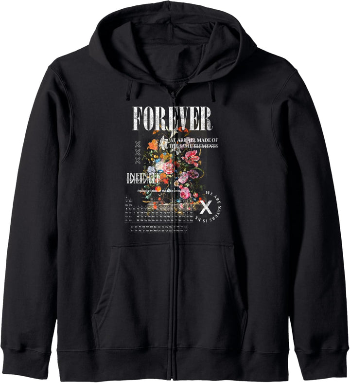 Forever Collage Periodic Elements Kapuzenjacke