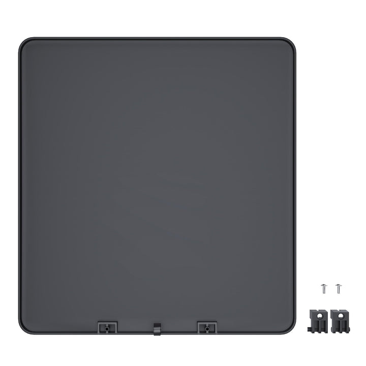 SONGMICS Ersatzdeckel für Mülleimer, passend für Mülleimer mit 2 x 30-Liter-Fächern, schwarz LTB001B