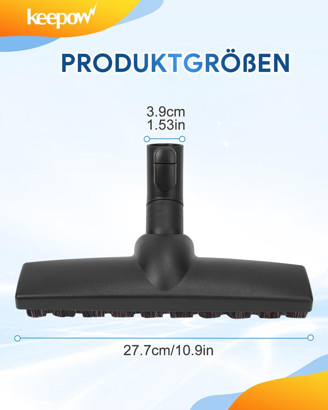 KEEPOW für Miele S8340 Parkettbürste, Bodendüse kompatibel mit Miele Staubsauger S8,S6,S5,S4,S2, S1,