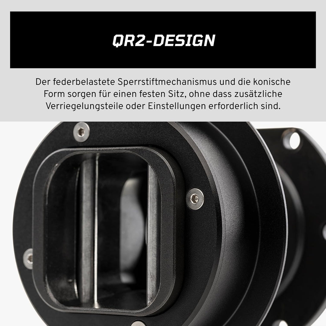 Corsair FANATEC Sim Racing QR2 Wheel-Side – Motorsport Stammender Schnellverschluss, Aluminium-Druck