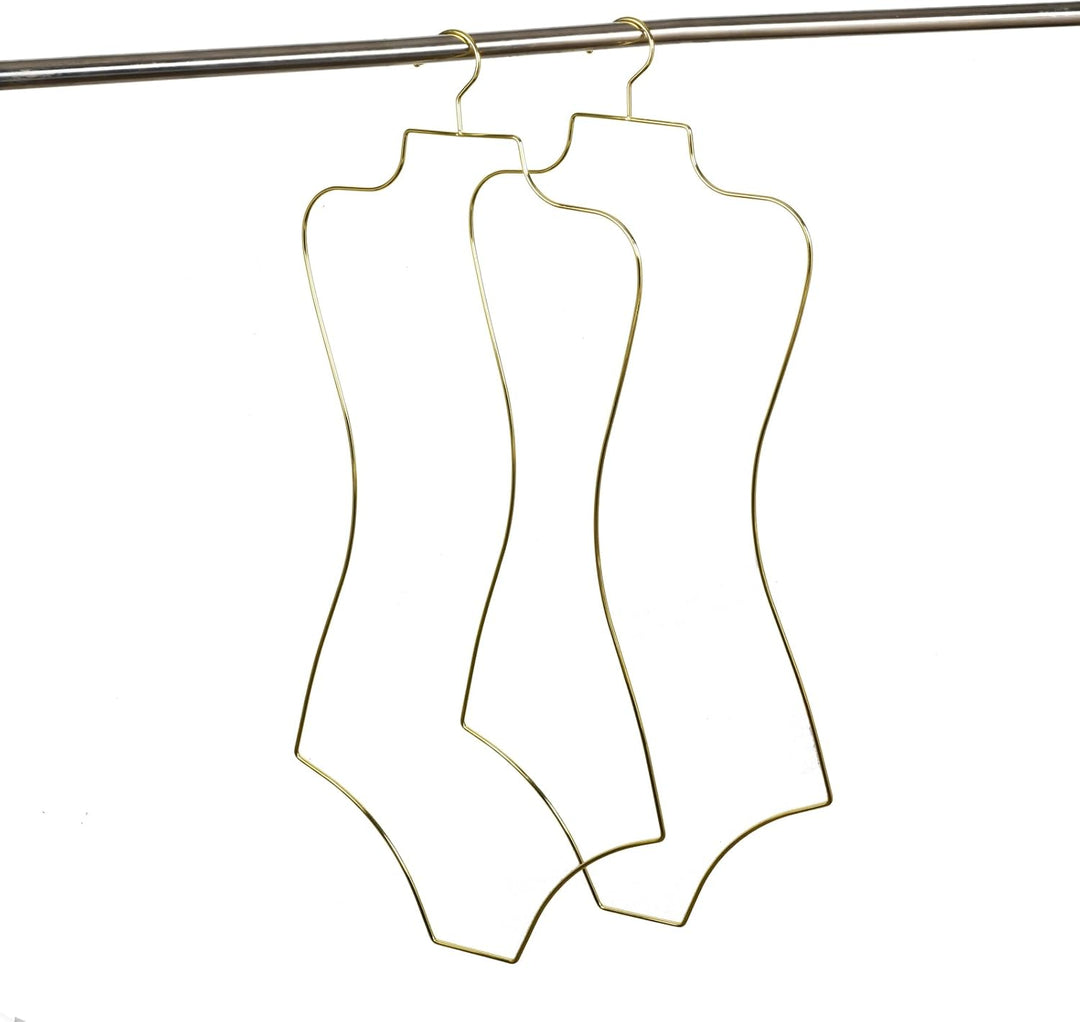 Bikini Badeanzug Aufhänger Draht Körperform Display Unterwäsche hänger 10 PCS (Golden), Golden
