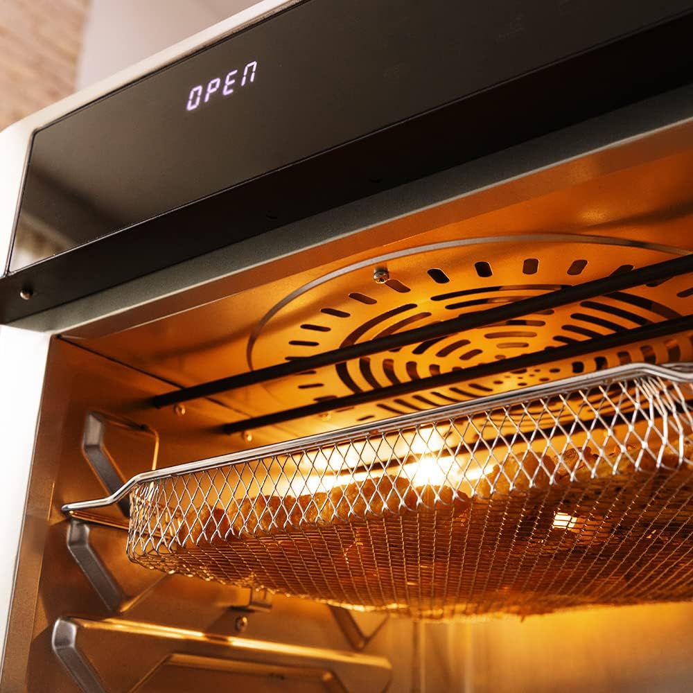 Cecotec Bake&Fry Touch Heissluftfritteuse. 14-25-30 Liter, Konvektion, Touchscreen (25 Liter, Stahl)