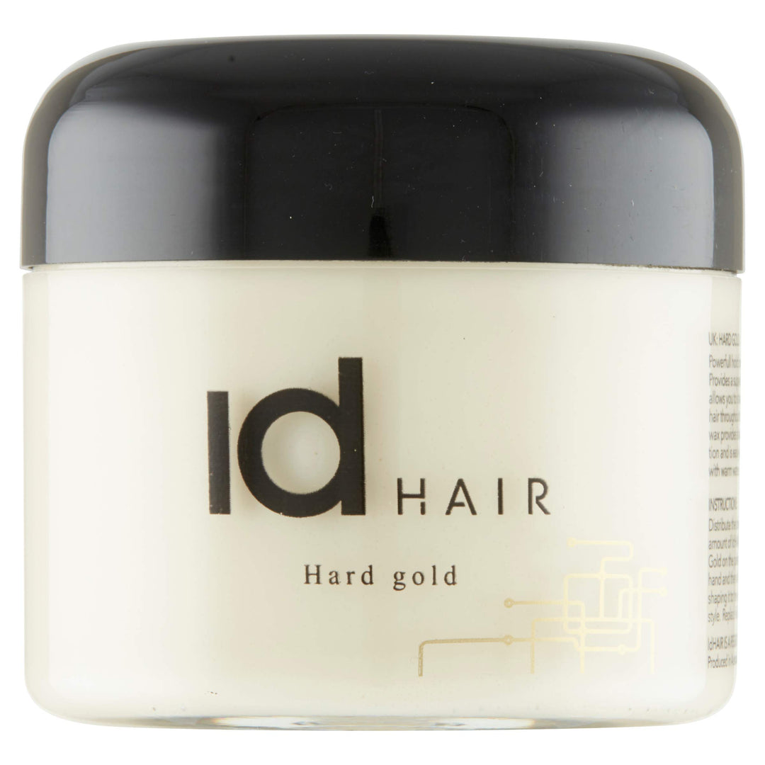 3x ID HAIR STYLING PASTE WAX WACHS HARD GOLD SUPER HALT 100 ml