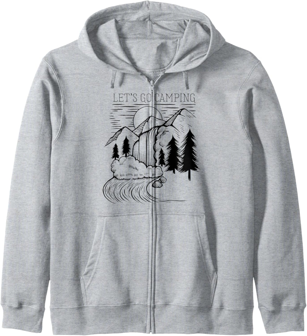 Camping Let's Go Camping Funny Sommer Wandern Bergsteigen Kapuzenjacke