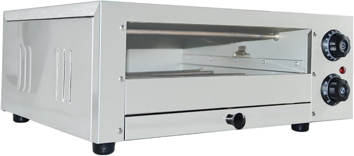 TAIMIKO Pizzaofen elektrisch,Mini Backofen 12‘’ grosse Professioneller Elektrischer Pizzaofen 1 Kamm