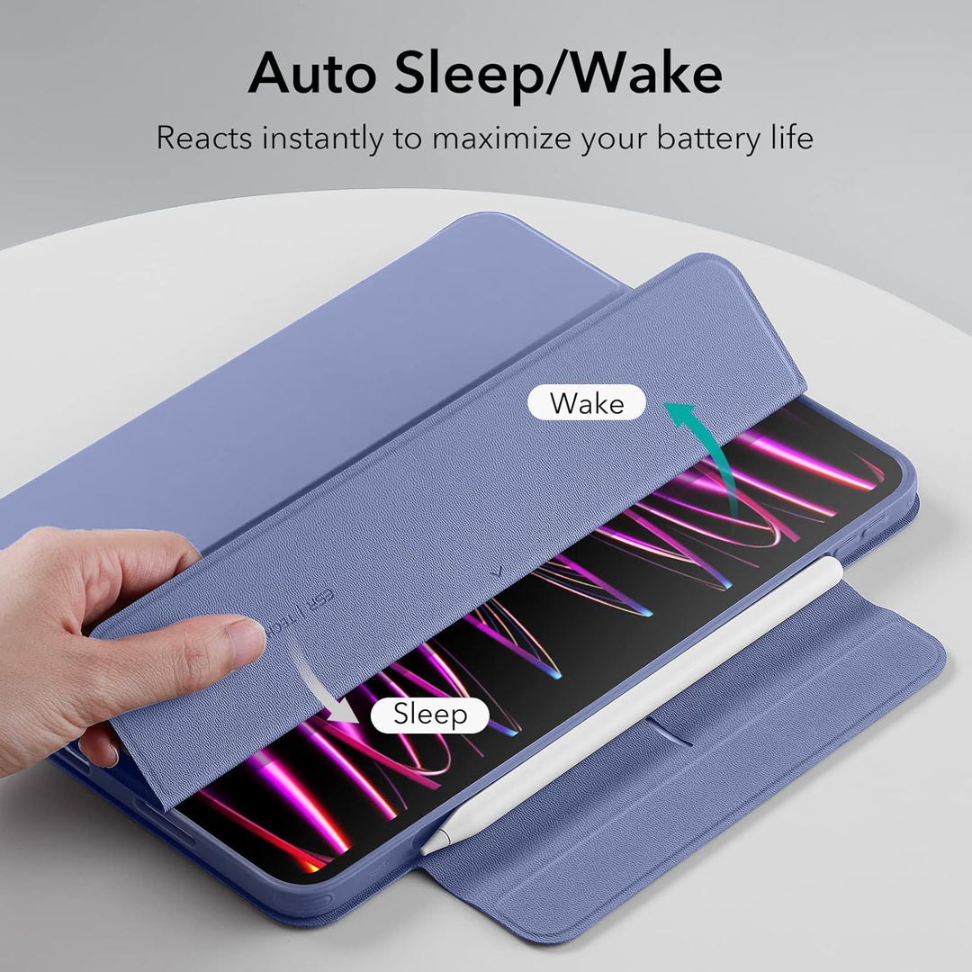 ESR Hybrid Hülle für iPad Pro 12.9 Hülle (2022/2021), iPad Pro 12.9 Case mit Pencil Halter, Abnehmba