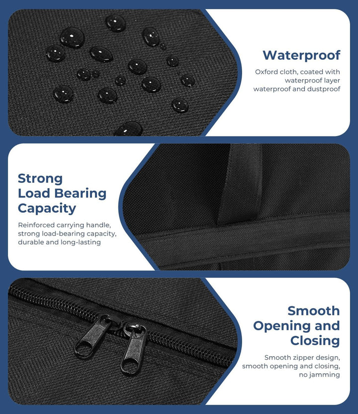 120L Grosse Aufbewahrungstasche 4 Stück, 600D Oxford Umzugstaschen, Wasserdichte Grosse Reisetasche