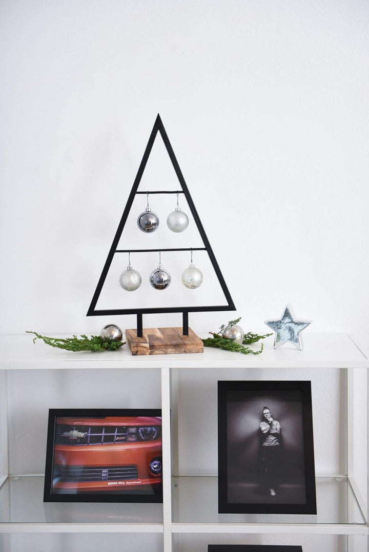 VIVANNO Dekoweihnachtsbaum Weihnachtsbaum Tanne Tannenbaum Weihnachtsdeko Noel, Schwarz (58x40x20 cm
