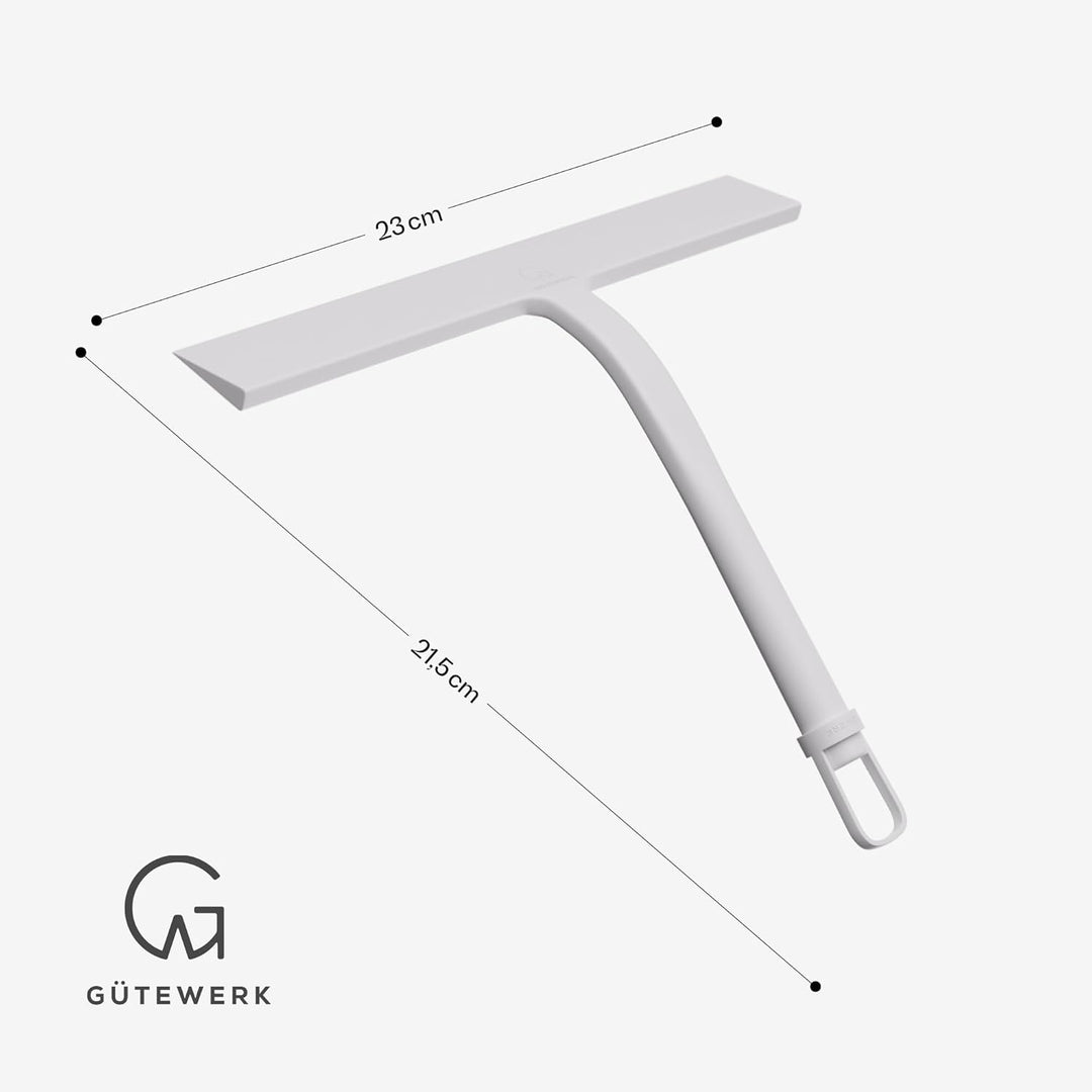 2 in 1 Fensterreiniger und Reinigungstuch, 23 cm Glasreiniger, Duschabzieher Box, Fensterreinigung w
