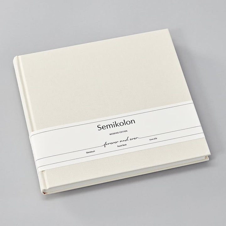 Semikolon 367183 Gästebuch Wedding Edition - 25 x 23 cm - mit 180 blanko Seiten zum Selbstgestalten,
