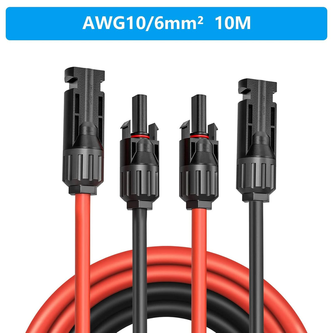 XTVTX Solarkabel 6mm²,Solarkabel Verlängerungskabel 10m,Verlängerung,Photovoltaik kabel,pv kabel 6mm