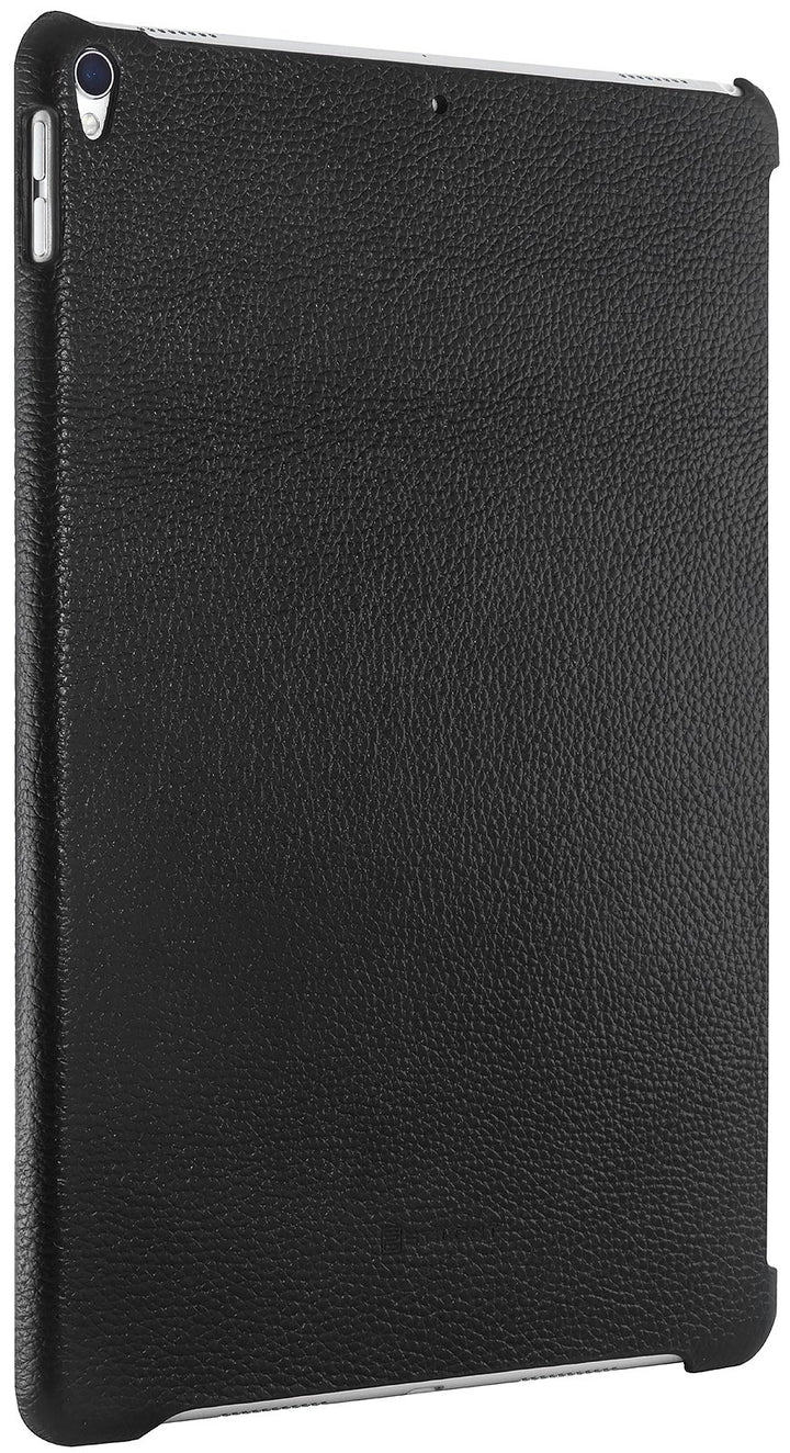 StilGut Leder-Cover kompatibel mit Apple iPad Pro 10.5" 2017 mit Keyboard Connector, Schwarz, Schwar