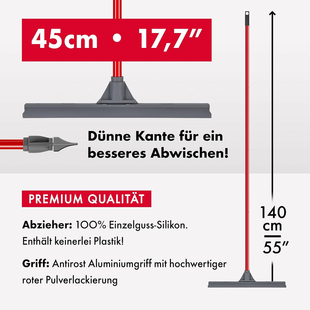 Tyroler Bright Tools Mikrofaser Bodenwischer Mop mit feuchtem und trockenem Bezug (45 cm breit) Flex