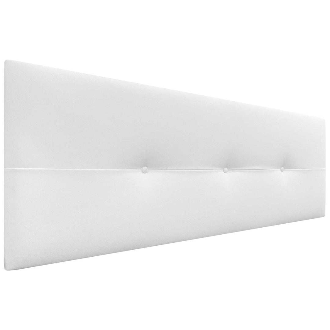DHOME Kopfteil aus Kunstleder oder Stoff AQUALINE Pro Kopfteil Polsterkopfteil Luxusbett (Stoff Weis