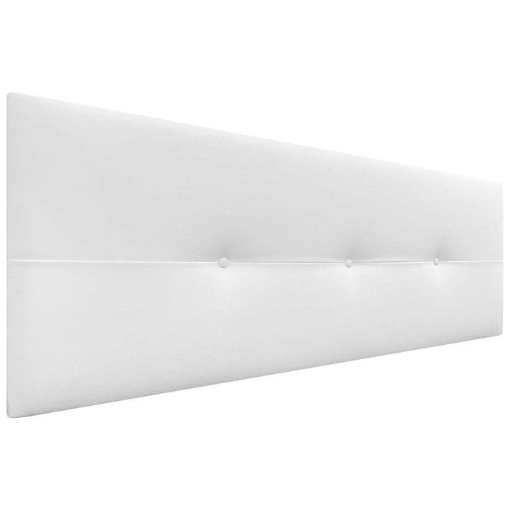 DHOME Kopfteil aus Kunstleder oder Stoff AQUALINE Pro Kopfteil Polsterkopfteil Luxusbett (Stoff Weis