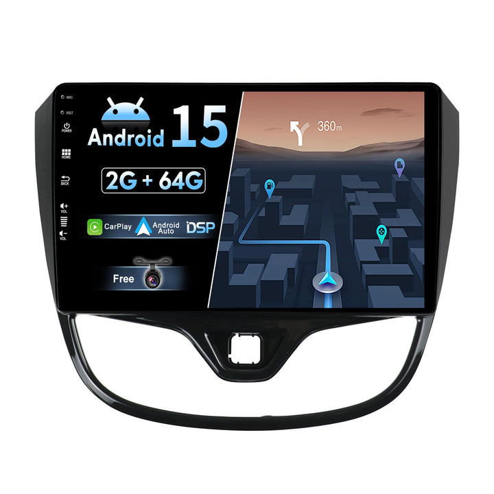 Android 15 Autoradio für Opel Karl/VinFast/Fadil (2017-2020) - Eingebautes CarPlay Android Auto - KO