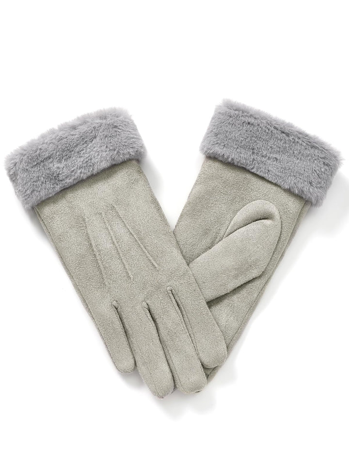 vislivin Handschuhe Damen Winter Warm Handschuhe Touchscreen Handschuh mit Gefütterte M Grau, M Grau