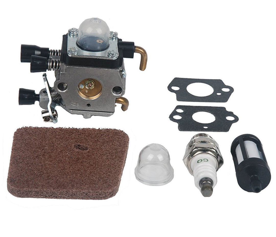 OxoxO Vergaser mit Dichtungen für Stihl FS38 FS45 FS46 FS55 FS74 FS75 FS76 FS80 KM85 Trimmer