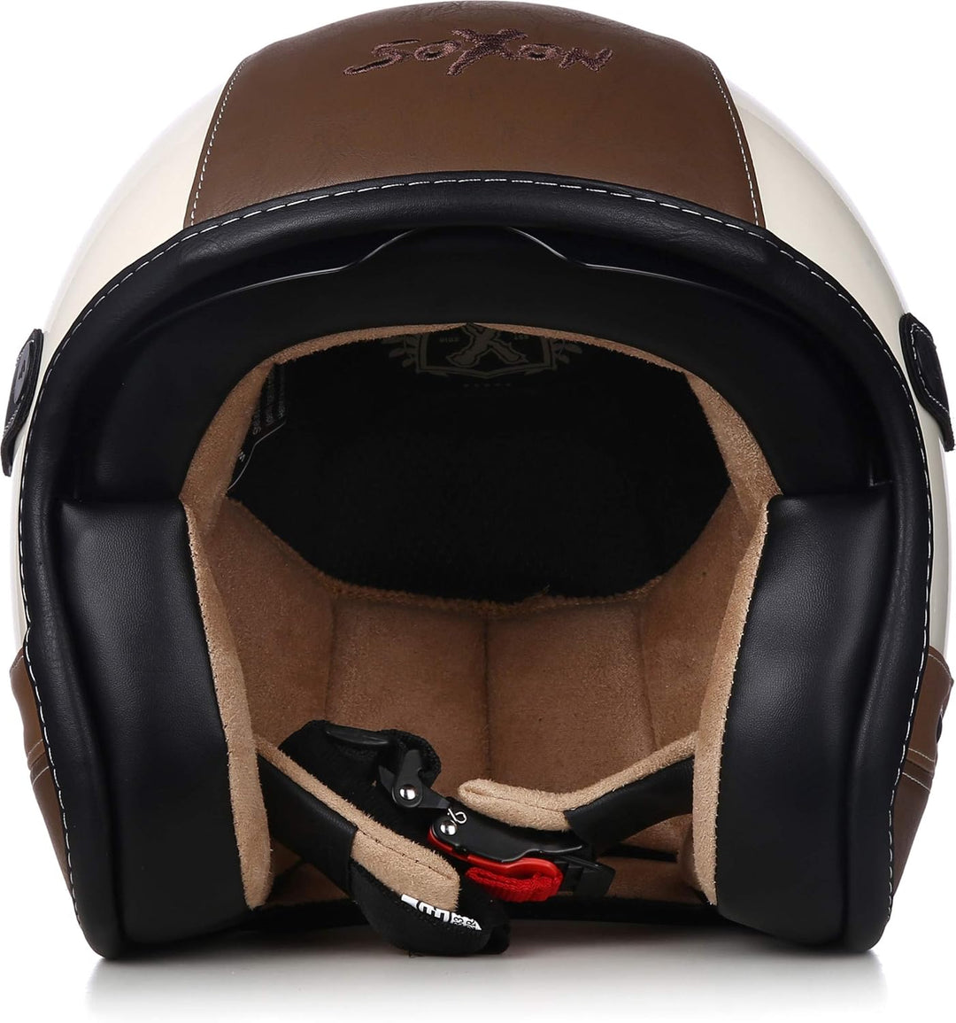 Soxon® SP-888 Pro „Urban Creme“ · Jet-Helm · Motorrad-Helm Roller-Helm Scooter-Helm Moped Mofa-Helm