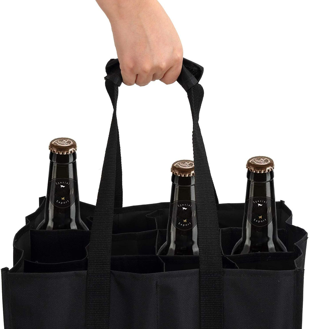 Tebery 2 Stück 12er Bottle-Bag, Flaschentasche für 24 x 1.5 Liter Flaschen, Wasser-Flaschen Tagetasc