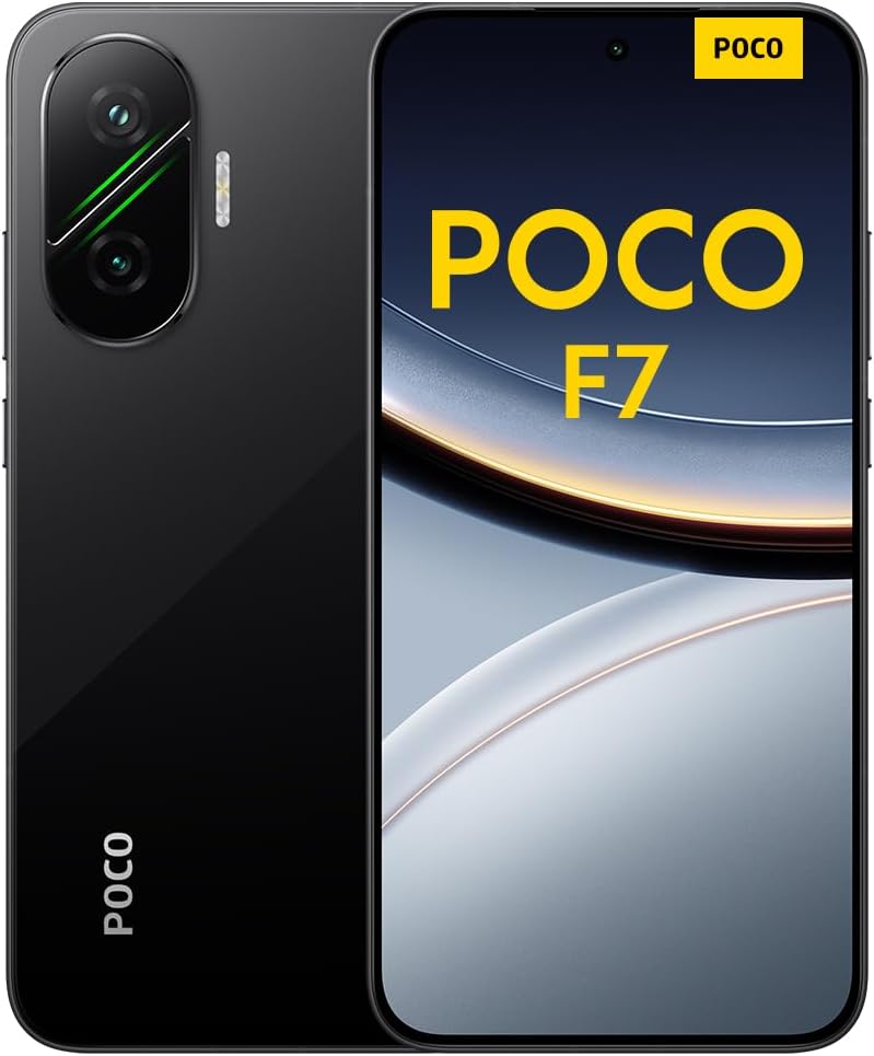 Xiaomi Poco F7 Smartphone, 12+512GB, Schwarz, Flaggschiff Snapdragon 8s Gen 4, 6500mAh Akku, 50MP So