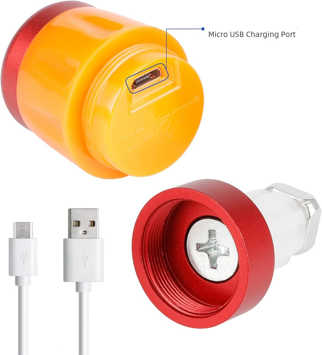 Fututech LED-Lenkerleuchte, wasserdicht, für Elektroroller, Lenkerstopfen für Xiaomi, Blinker, wiede