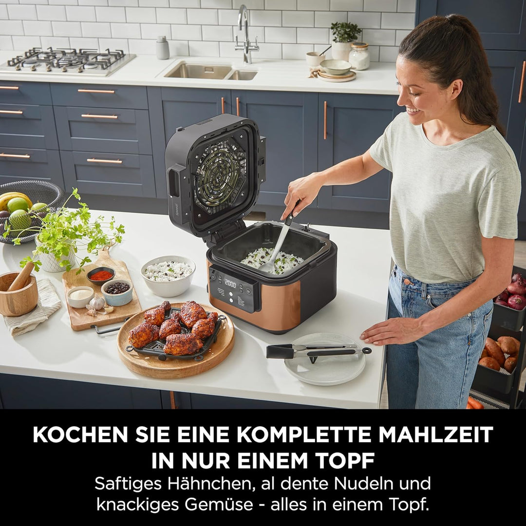 Ninja Speedi Multikocher, 5,7L, 10-in-1 Multicooker, Airfryer Heissluftfritteuse, Slow Cooker Langsa