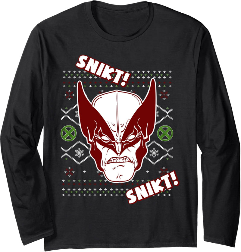 Marvel X-Men Wolverine Snikt Ugly Langarmshirt