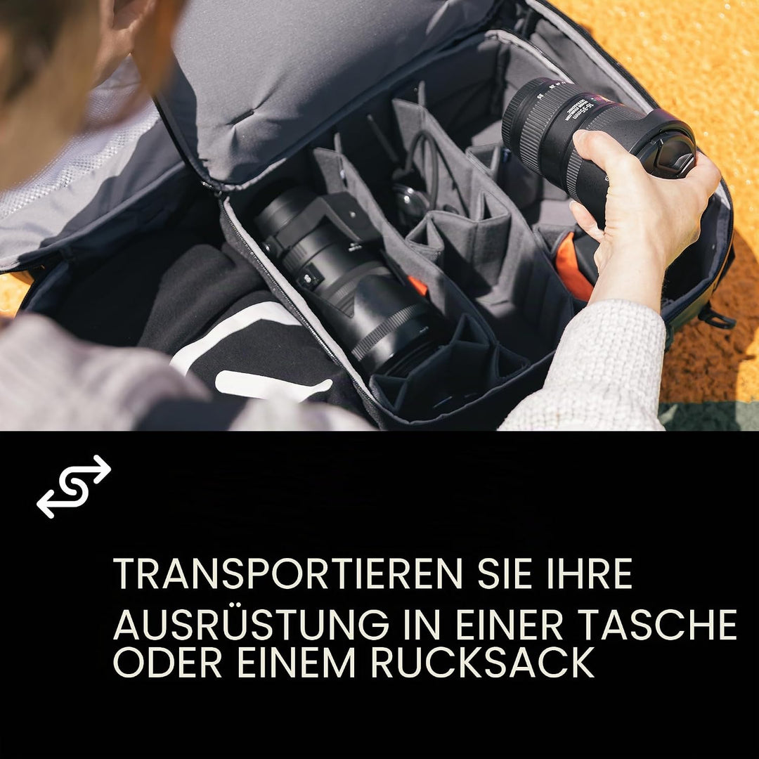 NANUK 935 Pro Foto mit N-Cubik - Wasserdichter Reisekamera-Hartschalenkoffer mit 13S &amp; 13M N-Cubik E