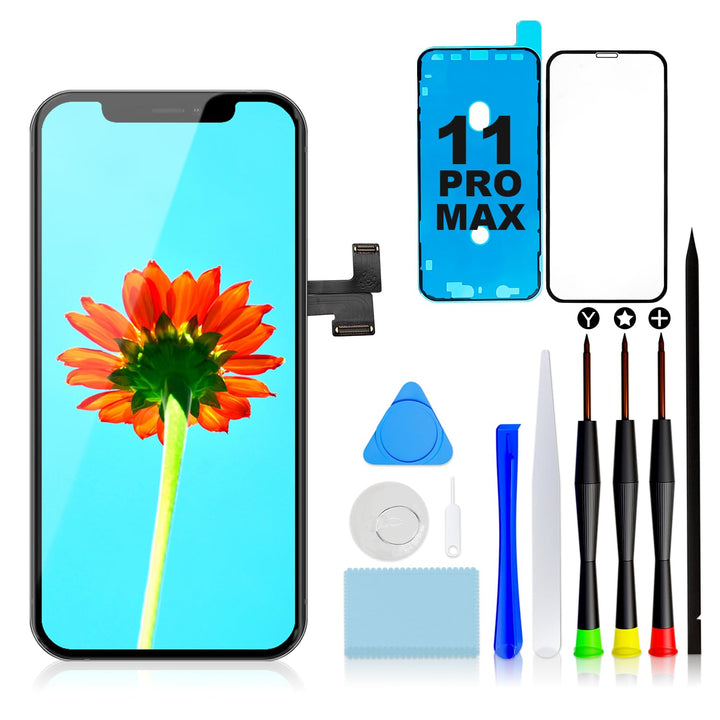 GULEEK Display für iPhone 11 Pro Max Bildschirm Ersatz 6,5 Zoll LCD Touchscreen 3D Touch Vormontiert