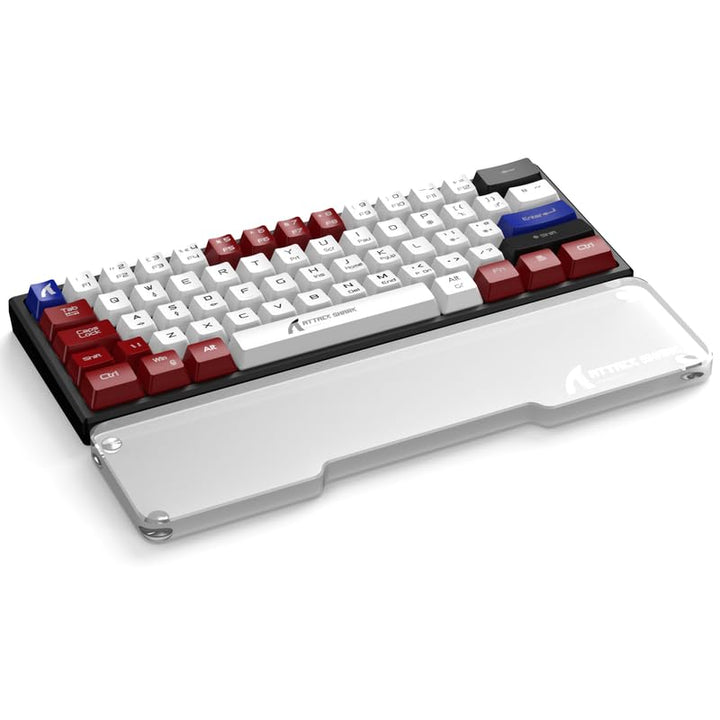 ATTACK SHARK 61 Tasten CNC Acryl Handballenauflage, Ergonomische Tastatur-Handauflage, Tragbare Ruts