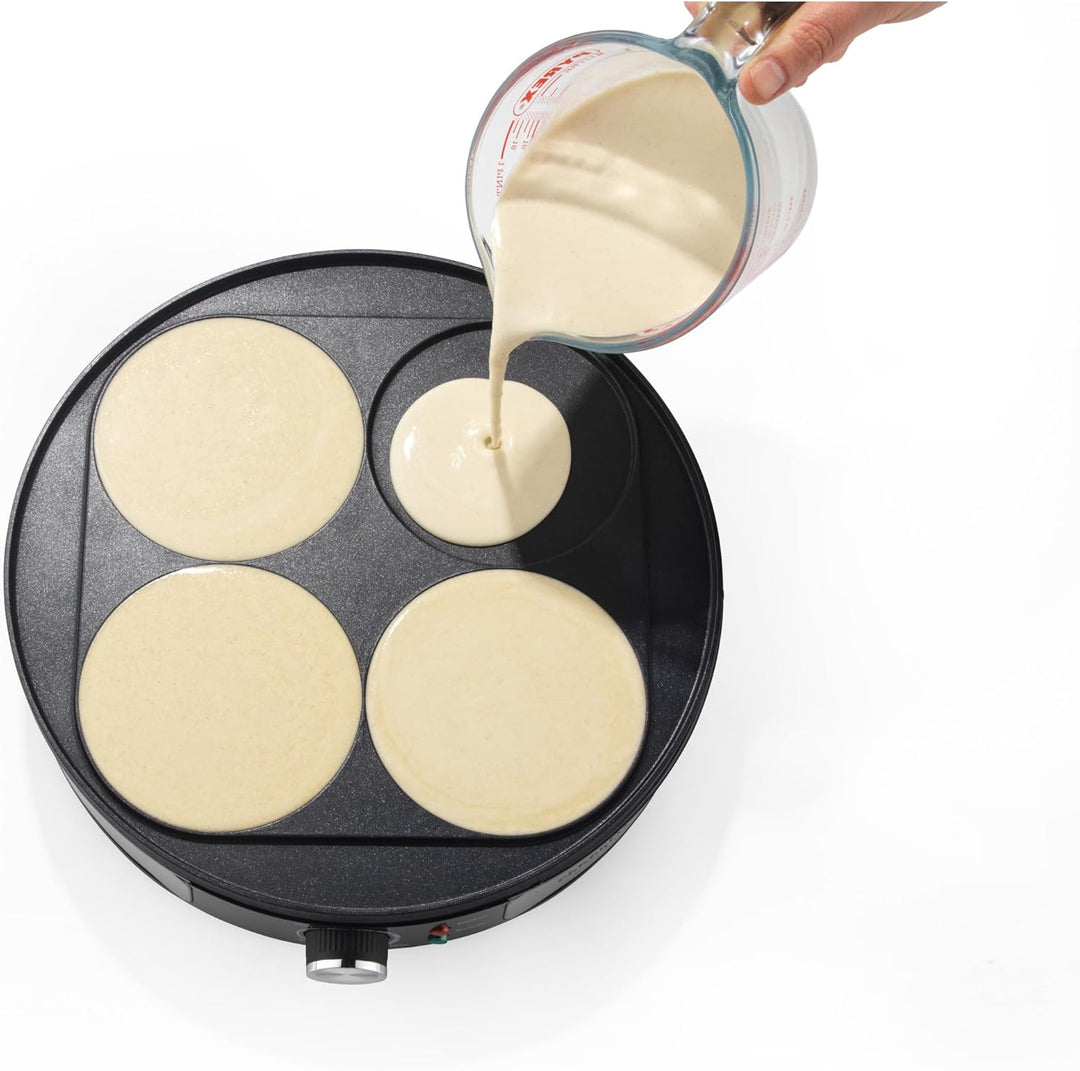 Progress Reversible Crepe Maker – Elektrische Pfannkuchenmaschine mit 30 cm Kochplatte, Scotch Panca