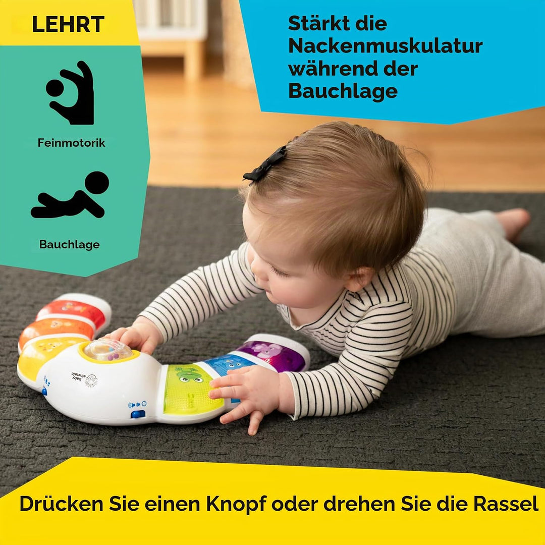 Baby Einstein, Glow & Discover Light Bar, Babyspielzeug mit Lichtern, Melodien & Rassel, 3 Modi: Tie
