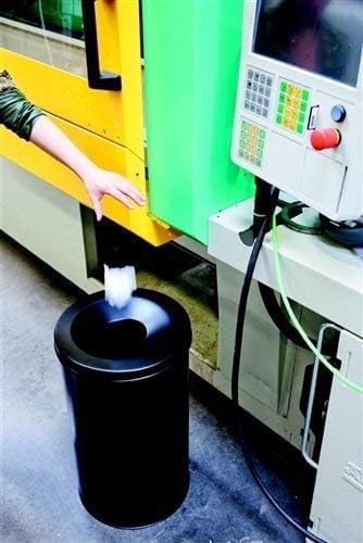 Durable Papierkorb Safe rund, selbstlöschender Deckel, 15 Liter, schwarz, 330501 schwarz 15 Liter, s