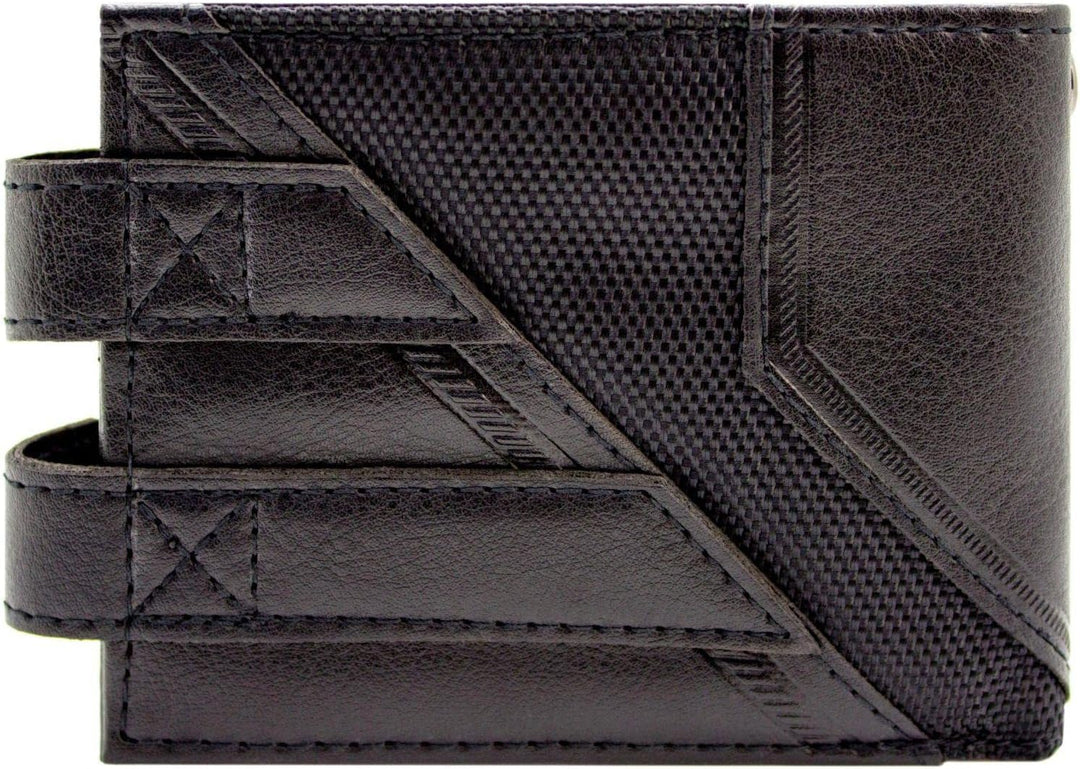 The Dark Knight Batman Anzug Stahl Abzeichen Doppelknopf Geldbörse/Geldbeutel Bi-Fold ID & Kartenhal