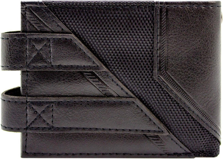 The Dark Knight Batman Anzug Stahl Abzeichen Doppelknopf Geldbörse/Geldbeutel Bi-Fold ID & Kartenhal