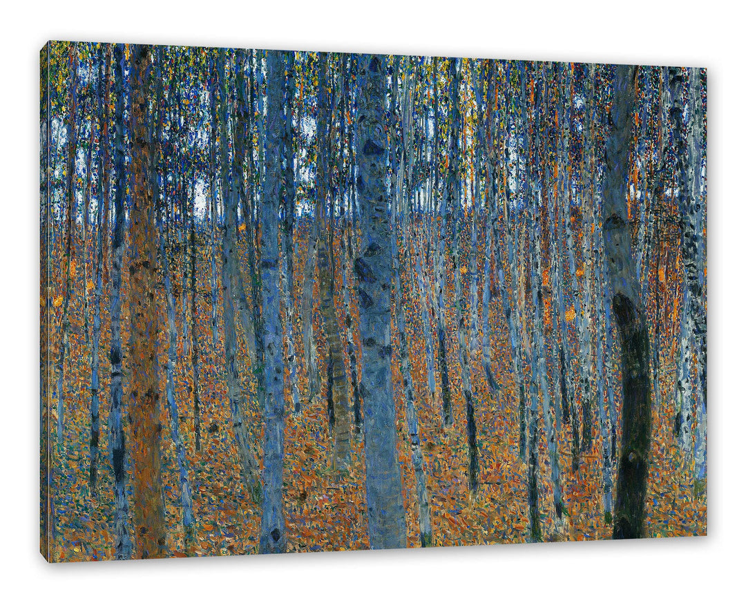 Gustav Klimt - Buchenwald I als Leinwandbild / Grösse: 100x70 cm / Wandbild / Kunstdruck / fertig be