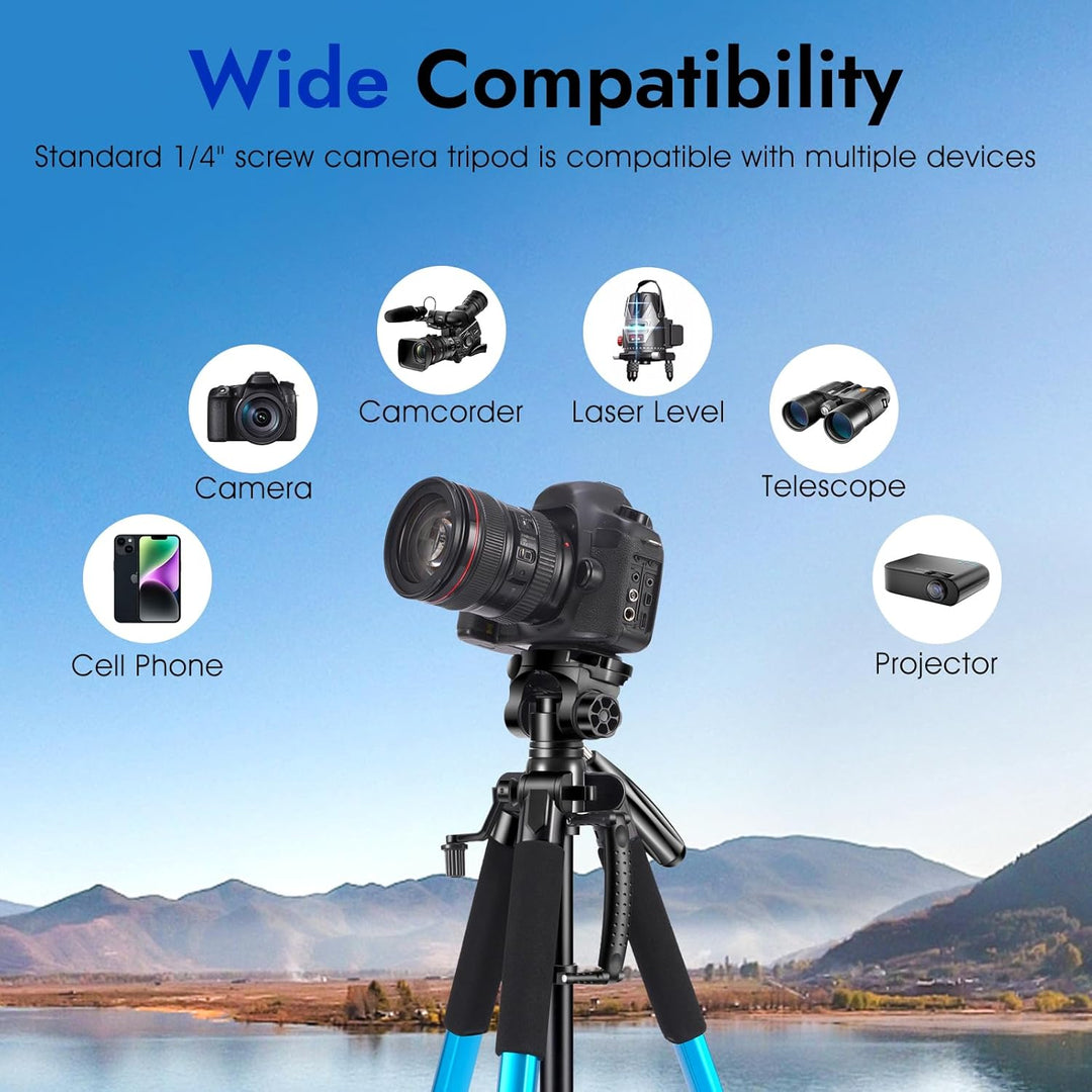 JOILCAN Kamera stativ, 187cm Aluminium Leichte Kamerastativ für Canon Nikon DSLR mit Abnehmbar 3-Weg