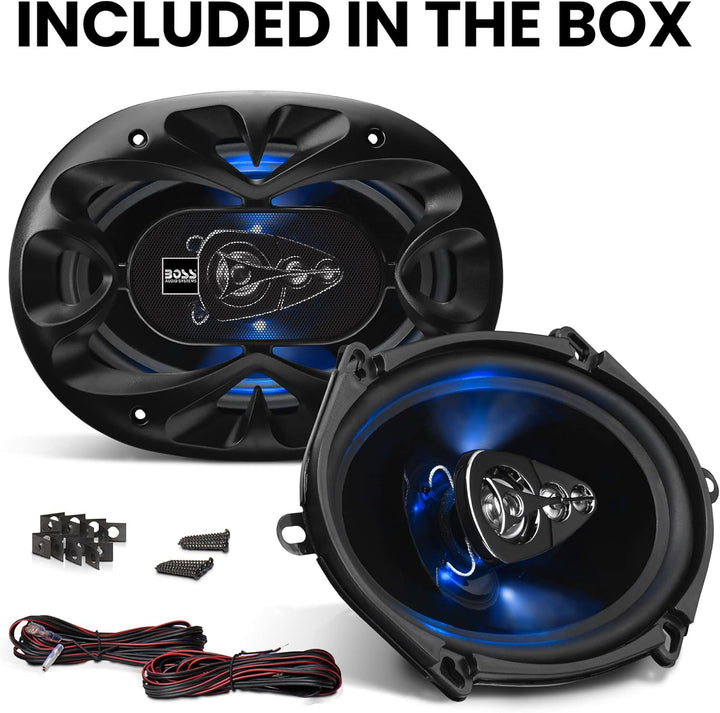 BOSS Audio Systems BE5768 Autolautsprecher – 300 Watt Leistung pro Paar und je 150 Watt, 12,7 x 17,8