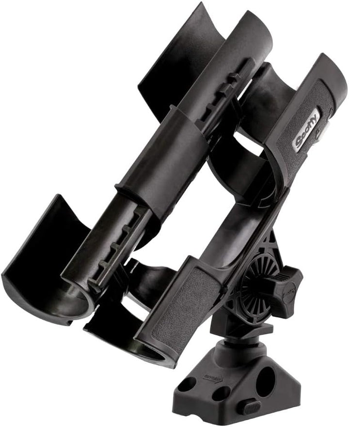 Scotty Orca Angelrutenhalter mit 241L Seitendeck-Halterung, Schwarz