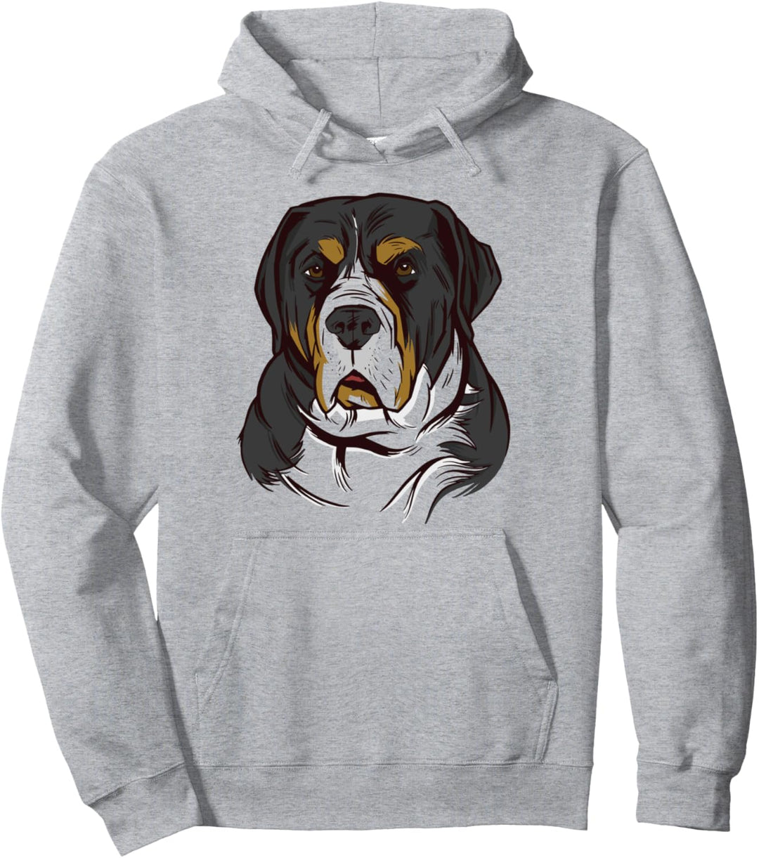 Grosser Schweizer Sennenhund Lustiger Hund Pullover Hoodie