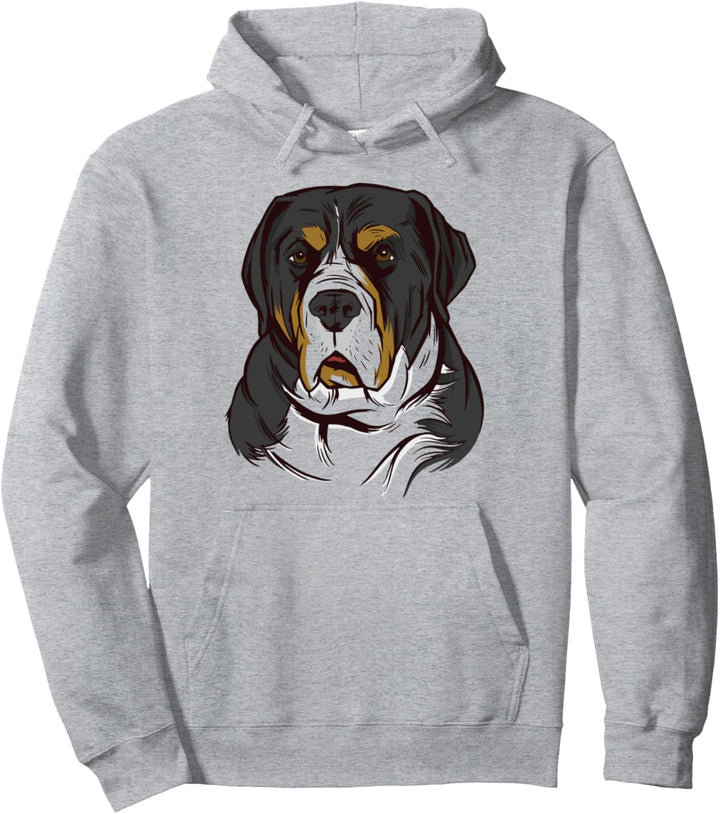 Grosser Schweizer Sennenhund Lustiger Hund Pullover Hoodie
