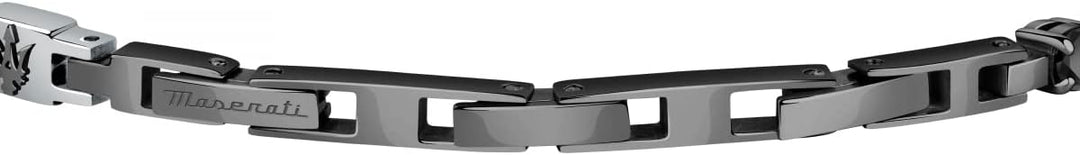 Maserati Jewels Herren Armband aus Stahl, IP GUN, CZ - JM222AVC06
