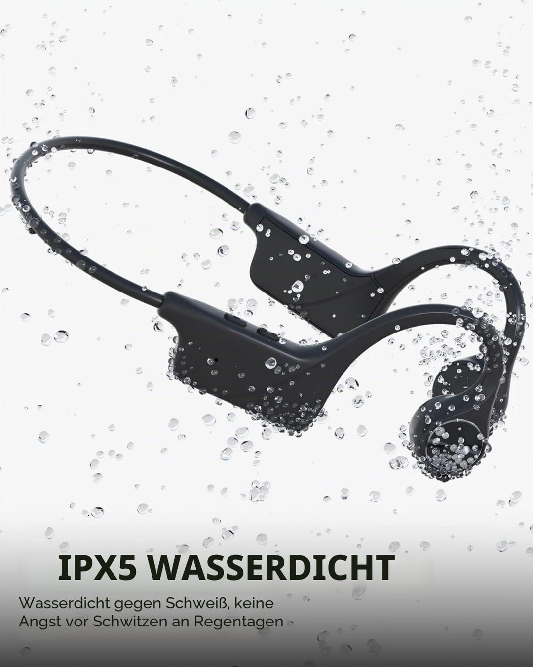 SANOTO Knochenschall Kopfhörer Bluetooth 5.3,Open Ear Kopfhörer Kabellos Bone Conduction Kopfhorer I