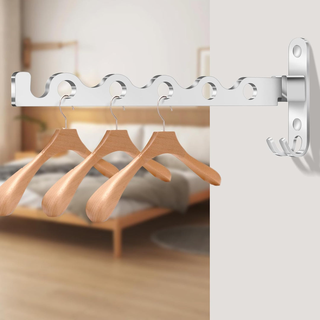 Kleiderhaken Klappbar, Wand Kleiderständer Klapphaken Wandhaken Balkon Kleiderhaken für Waschküche S