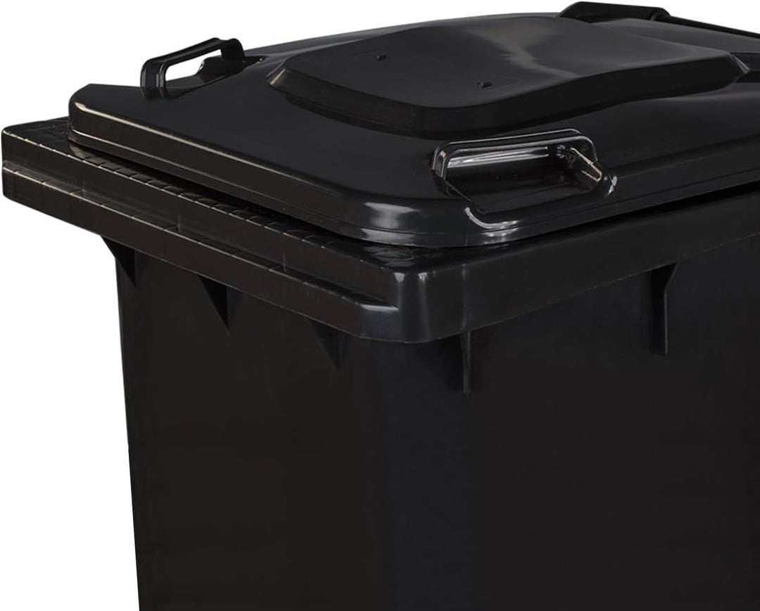 Jestic Mülltonne 120 240 mit leisen Gummirädern, für Mülltrennung, Recycling innen aussen, EN840 (24