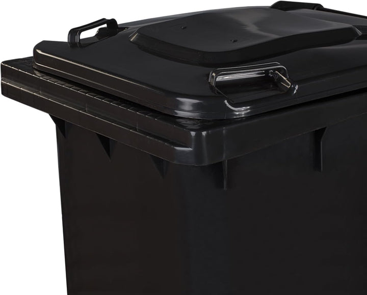 Jestic Mülltonne 120 240 mit leisen Gummirädern, für Mülltrennung, Recycling innen aussen, EN840 (24