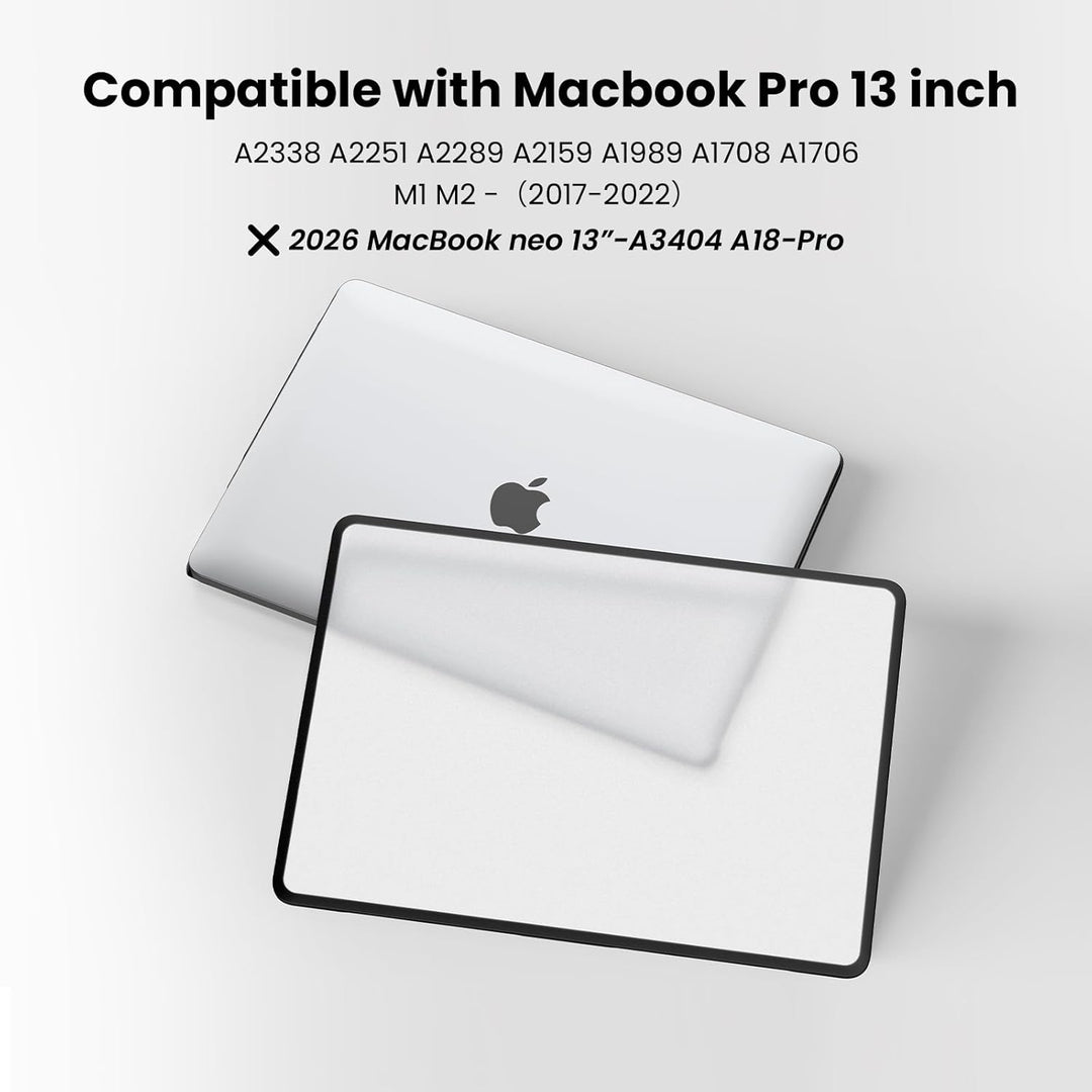 BlueSwan Hülle kompatibel für MacBook Pro 13 Zoll M2 M1 A2338 A2251 A2289 A2159 A1989 A1708 A1706, e