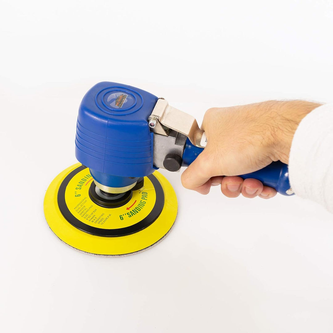 Mauk Druckluft Schleifer Exzenterschleifer Schleifmaschine Multischleifer inkl. 5 Scheiben